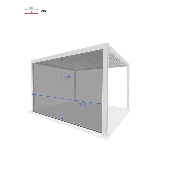 Щора за беседка Hesperide Evora, Тексалин, Графит, 3.6 m