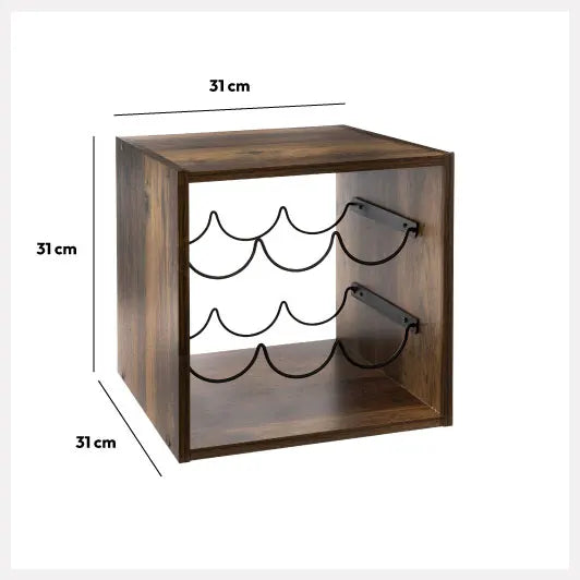 Рафт за вино 5five Mix & Modul Industrial, 31x31 cm