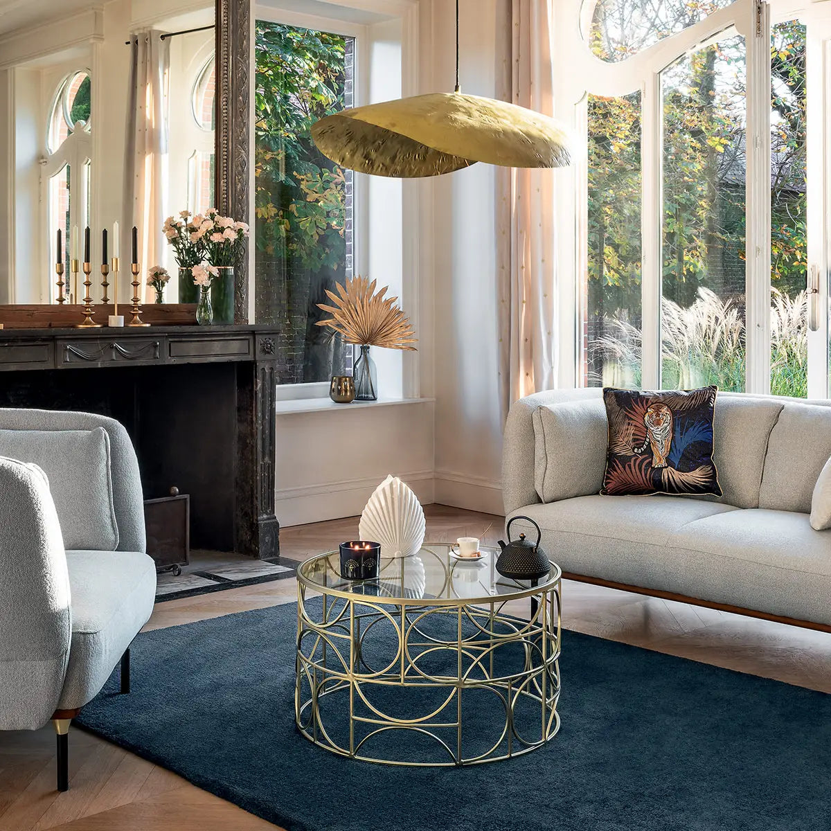 Холна маса atmosphera Artif Gold, 70 cm,Златен