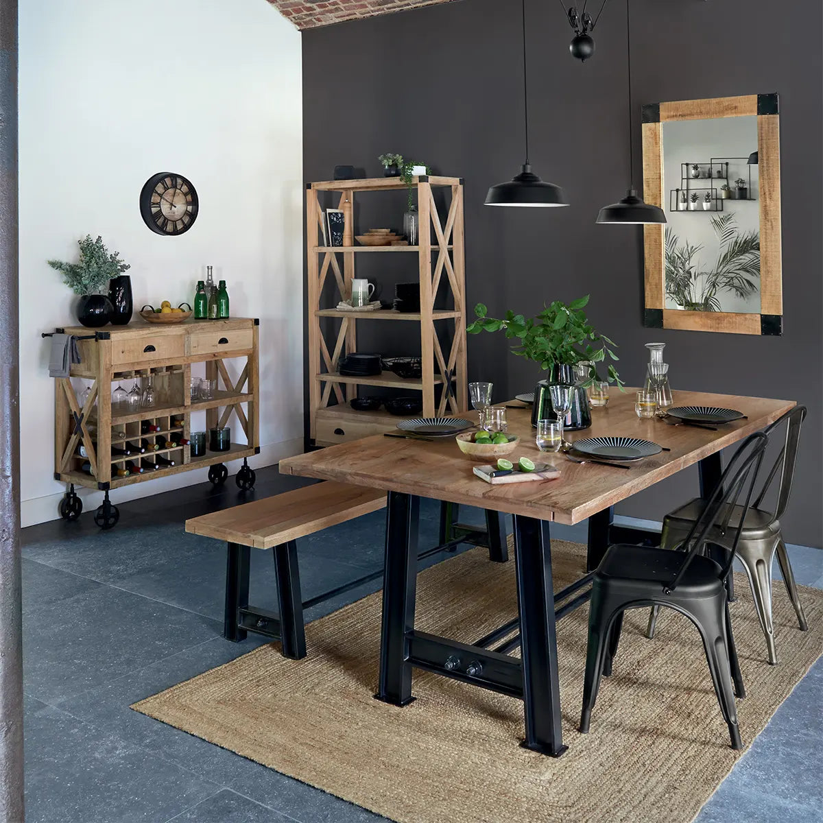 Трапезен стол atmosphera Niko, Метал