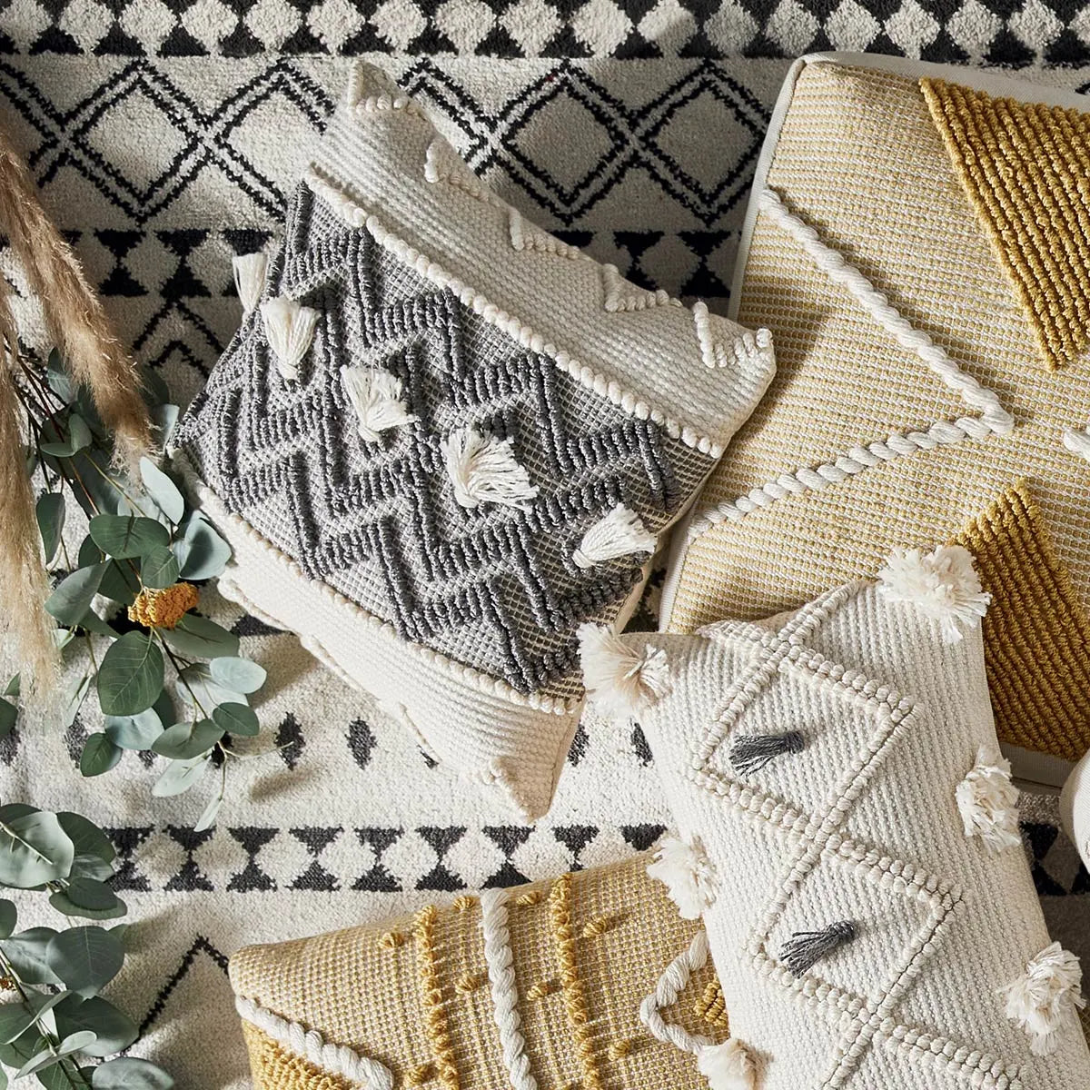 Декоративна възглавница atmosphera, 45x45 cm, Сив