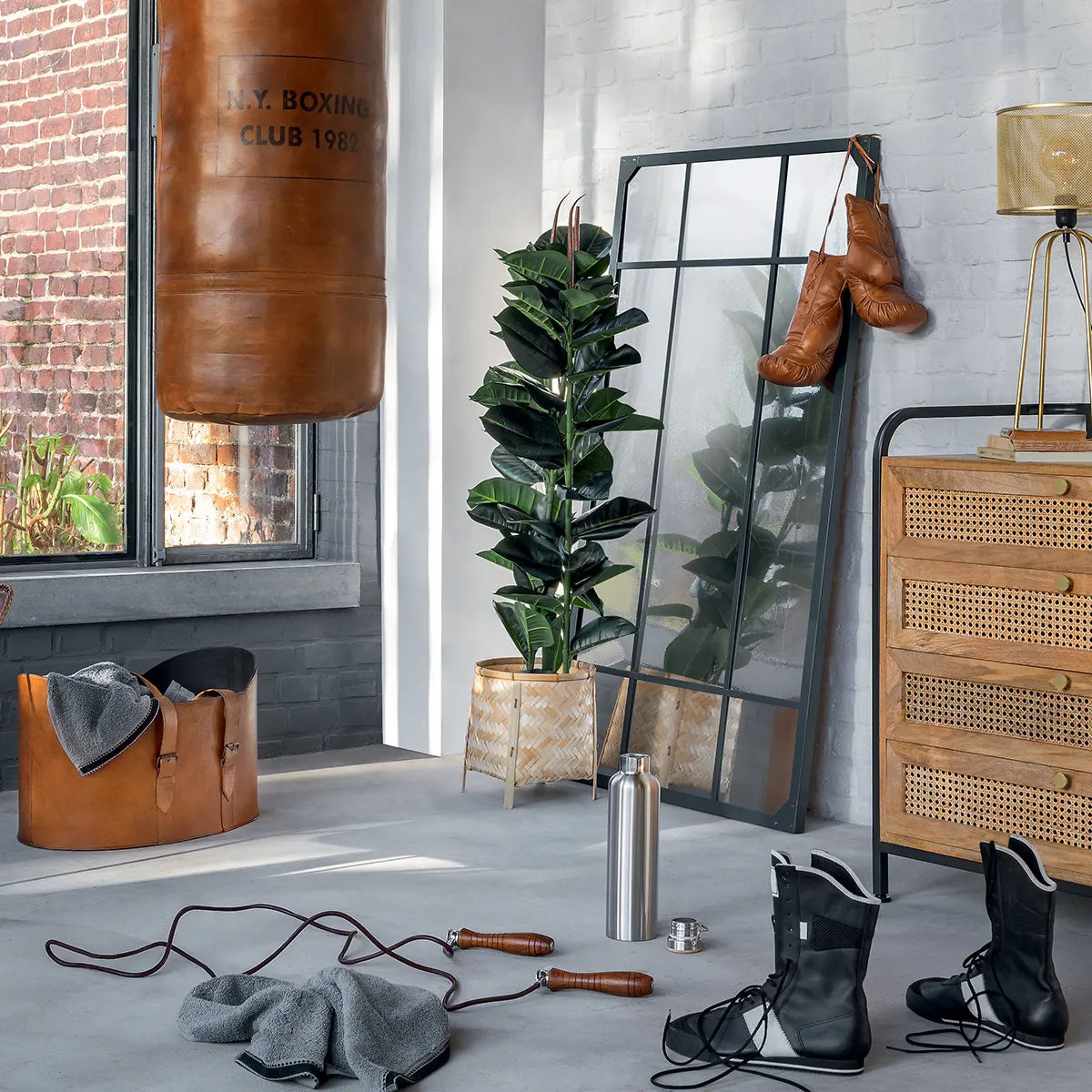 Изкуствено растение atmosphera Rubber Fig, 120 cm