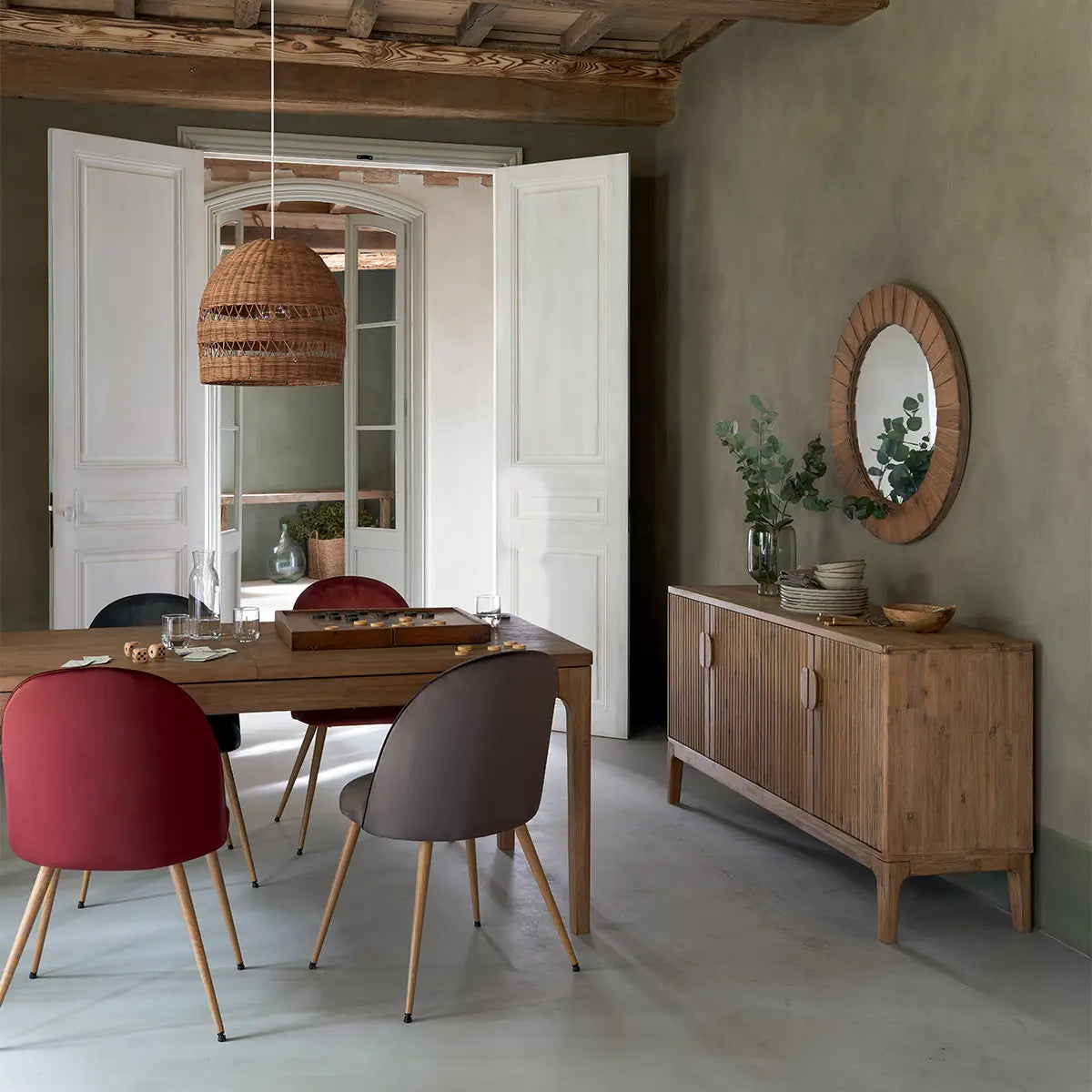 Трапезен стол atmosphera Slano, Велур