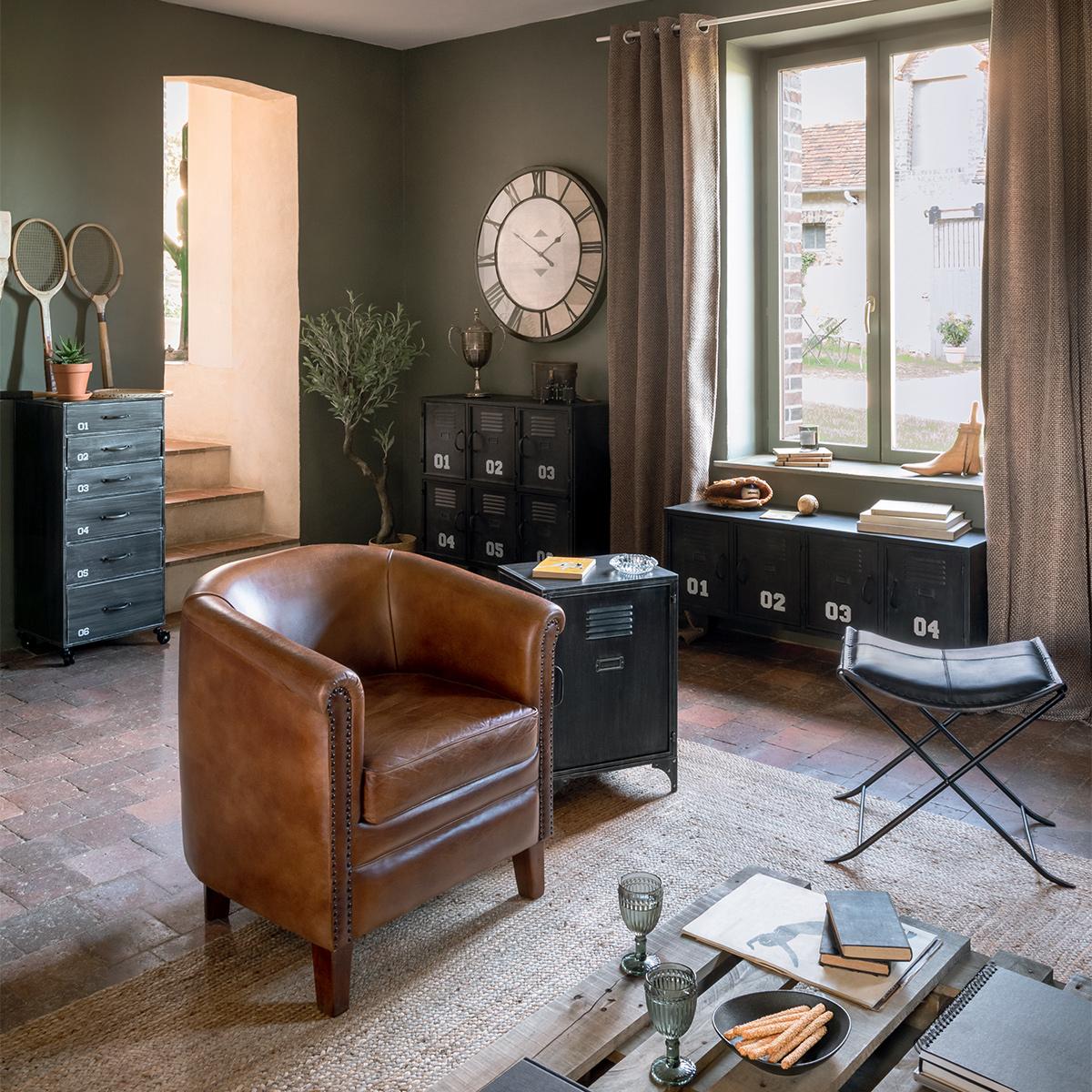 Скрин atmosphera Sevin, 6 чекмеджета, Тъмносив