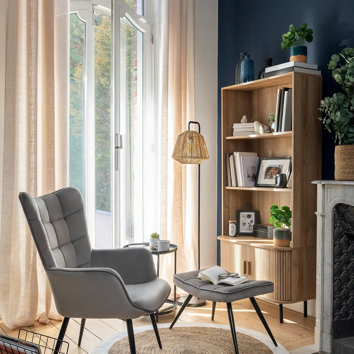 Библиотека atmosphera Colva, 80x40x180 sm, MDF