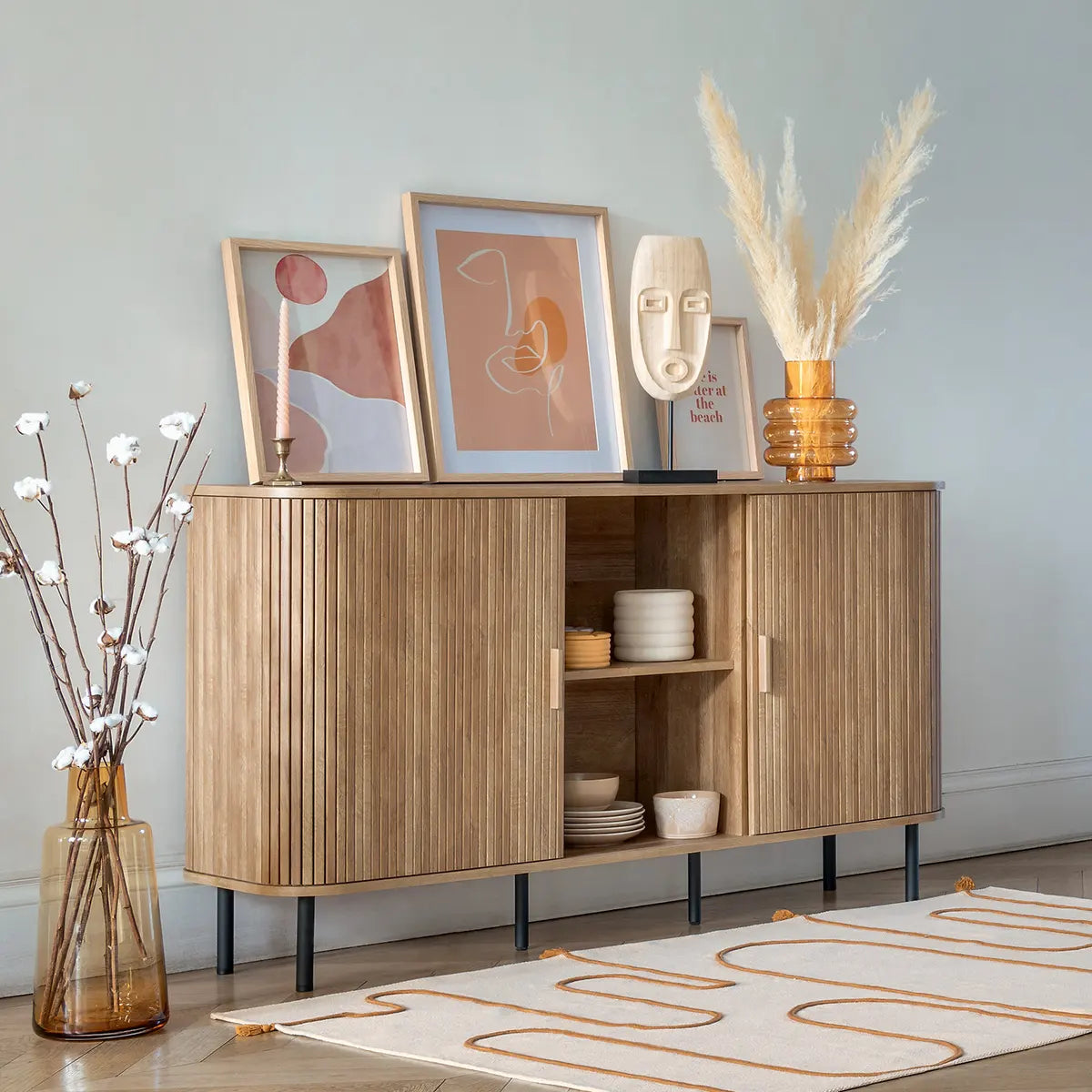 Скрин за съхранение atmosphera Colva, 140x80 см, MDF