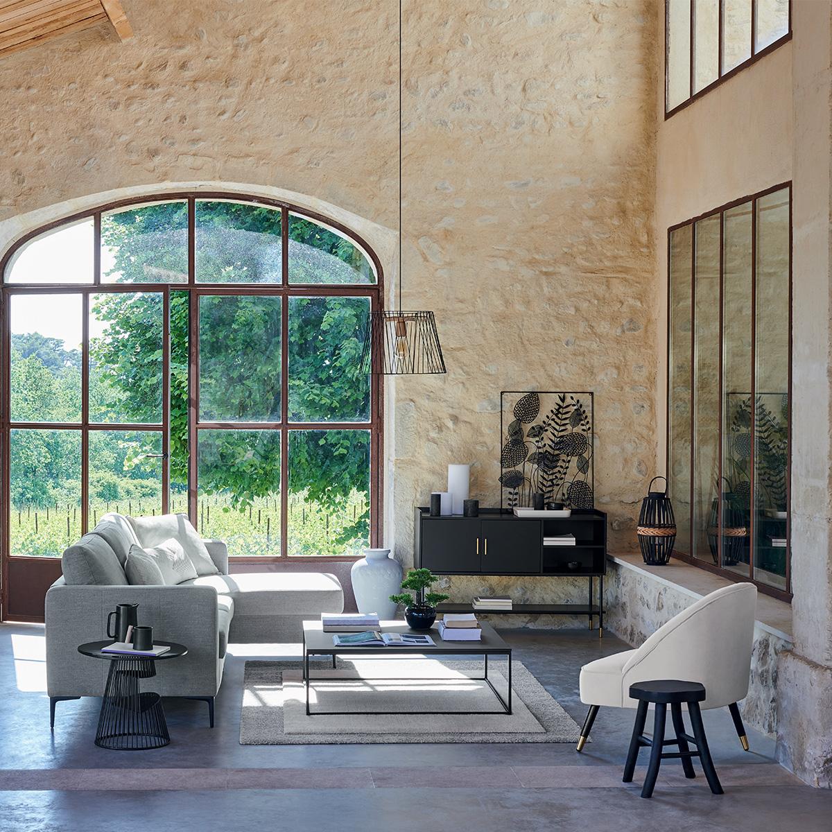 Скрин atmosphera Tedy, 120x80 cm, Черен