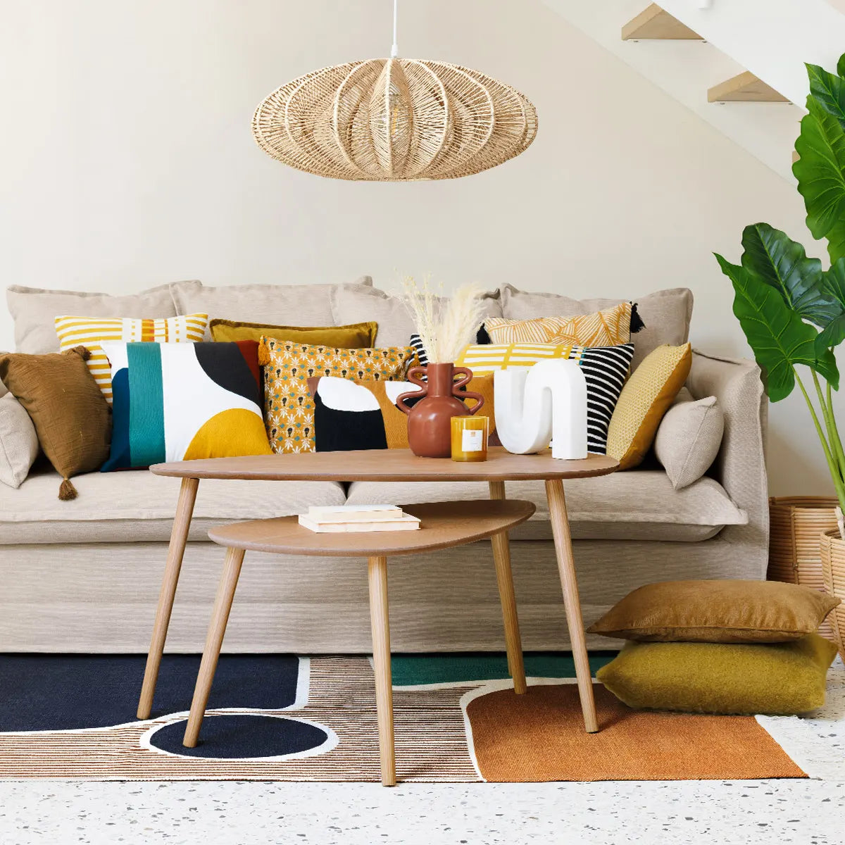 Холна маса atmosphera Mileo, 88x98 cm, 2 бр