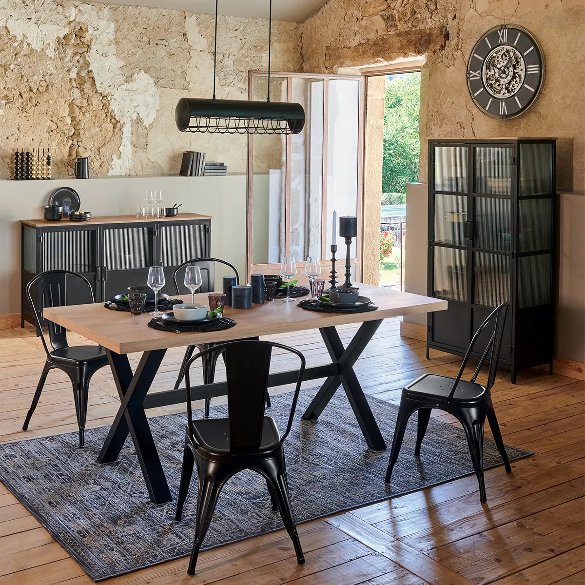 Стенен часовник atmosphera Soul, Механизъм, Ø70 см, Метал