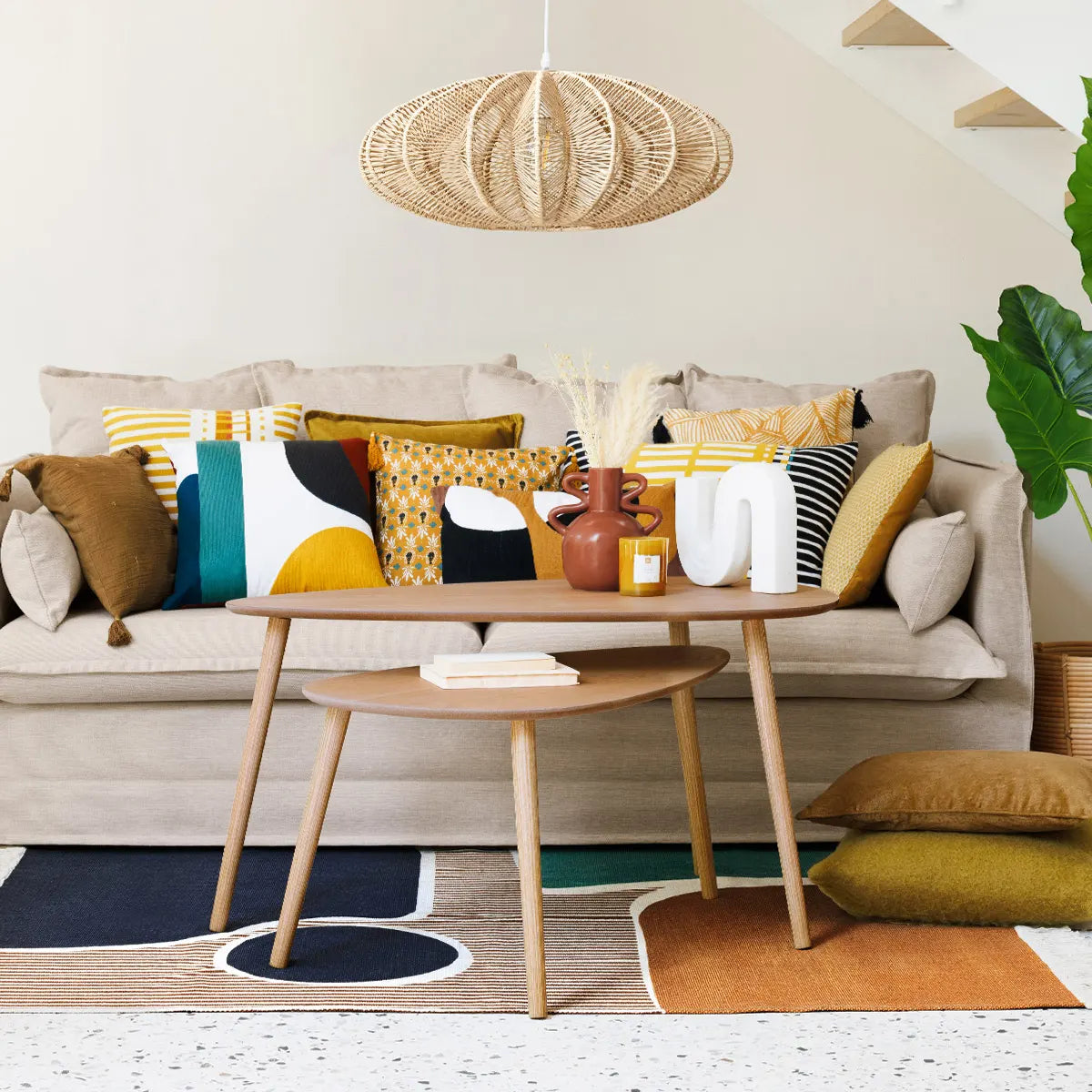 Декоративна възглавница atmosphera Hary, 45x45 cm, Бродерия