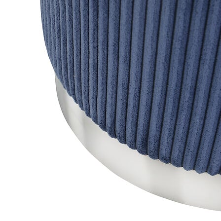 Пуф atmosphera Sylia, Рипсено кадифе, Ø38 cm