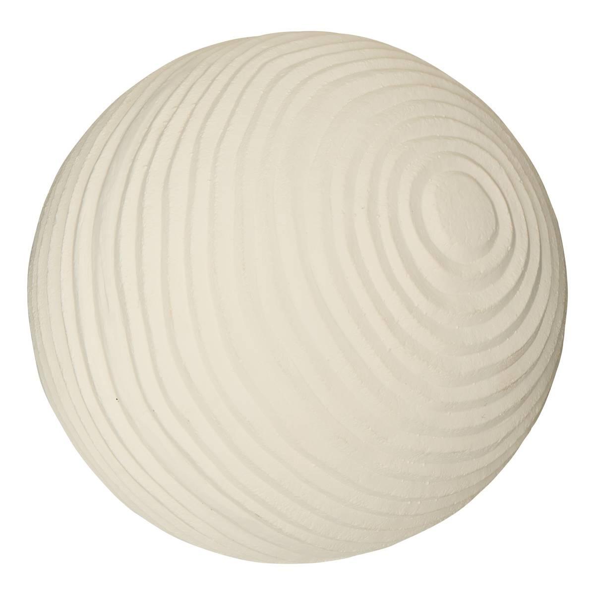 Външна декорация atmosphera Bili, Ø33 cm, Бял, Магнезия - Homesector