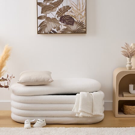 Пейка със съхранение atmosphera Giulia, Букле, Бял