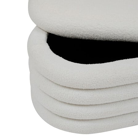 Пейка със съхранение atmosphera Giulia, Букле, Бял