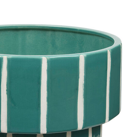 Кашпа atmosphera Flow, Керамика, Зелен, Ø30 cm