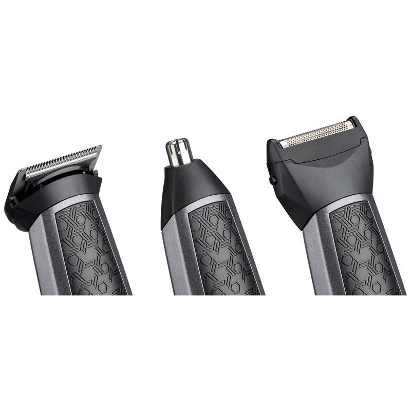 Тример BaByliss MT727E Carbon Titanium 10in1 Multi Trimmer, 10 аксесоара, 3 глави, Работа без батерия до 60 мин.