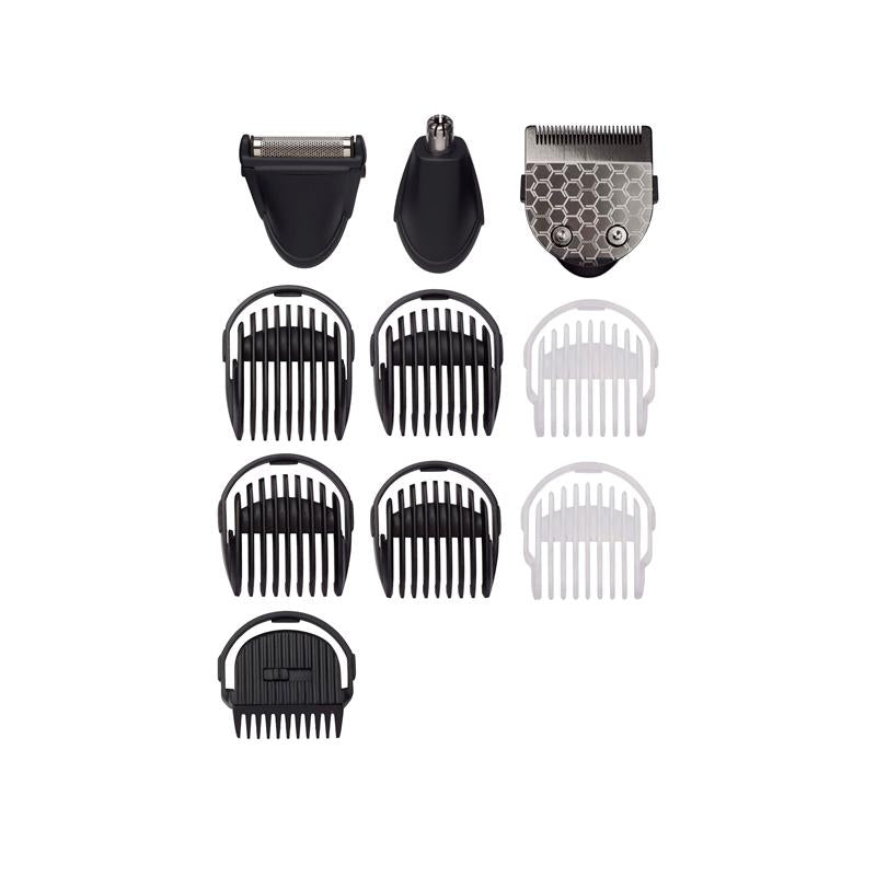 Тример BaByliss MT727E Carbon Titanium 10in1 Multi Trimmer, 10 аксесоара, 3 глави, Работа без батерия до 60 мин.