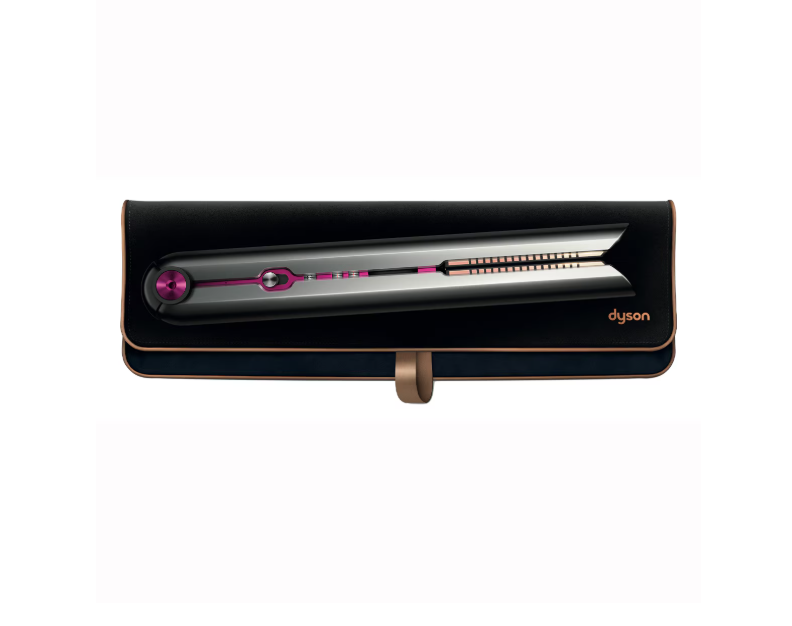 Преса за коса Dyson Corrale HS03, 3 настройки на температурата, OLED дисплей, Употреба с и без кабел, Сив/Фуксия