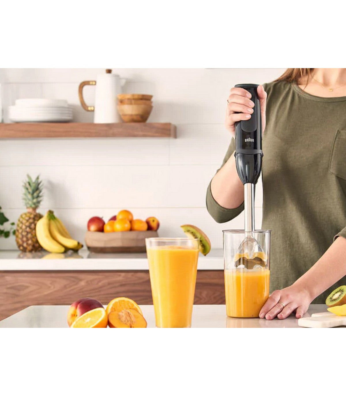 Пасатор Braun MultiQuick 5277 Vario, 1000 W, Мерителен съд 0.6 л, Капацитет 1.5 л, Аксесоари за пюре, 21 скорости + Turbo, Черен