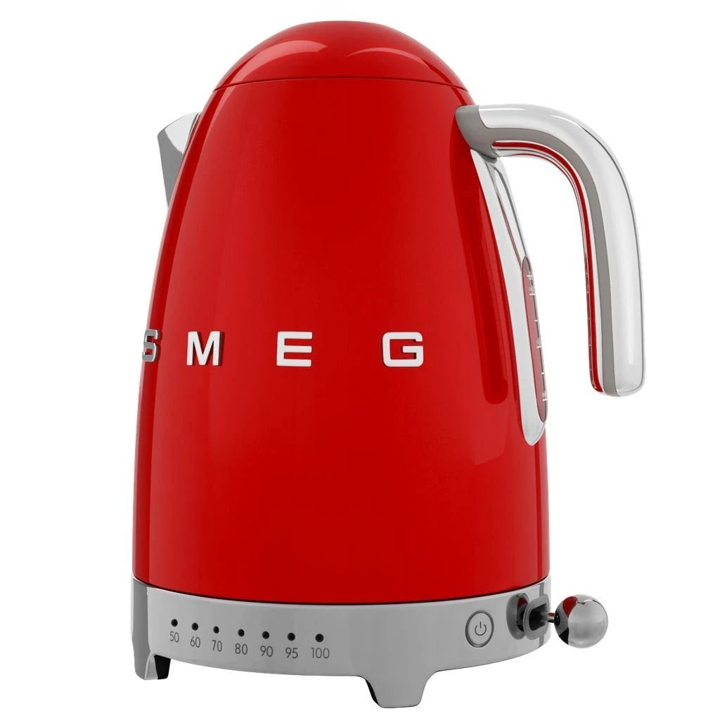 Електрическа кана Smeg KLF04RDEU, 2400W, 1.7 л, Червен