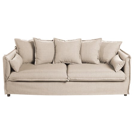 Триместен диван atmosphera Odilon, Бежов, 210x104x78 cm