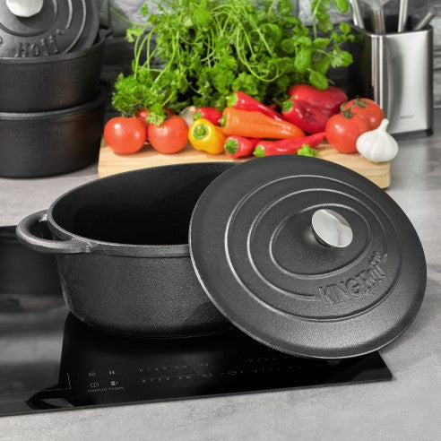 Чугунена Тенджера KingHoff 2253, индукционен, 2.4L