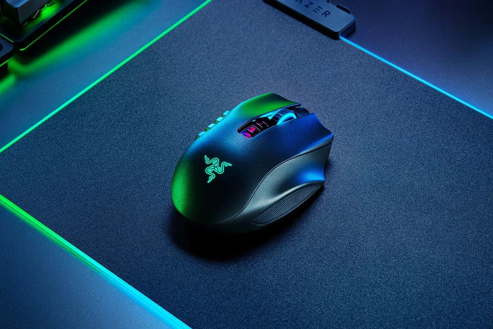 Мишка Gaming Razer Naga Pro, Безжична, С подсветка, Черен