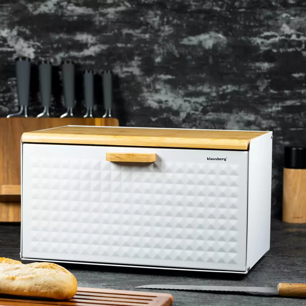 Кутия за хляб Klausberg, Двустранен, Бамбук, 36x24x21 cm