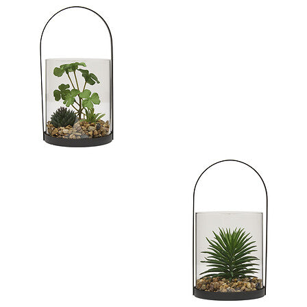 Изкуствено растение atmosphera Wilo Hanging Terrarium, 19 cm, Различни видове