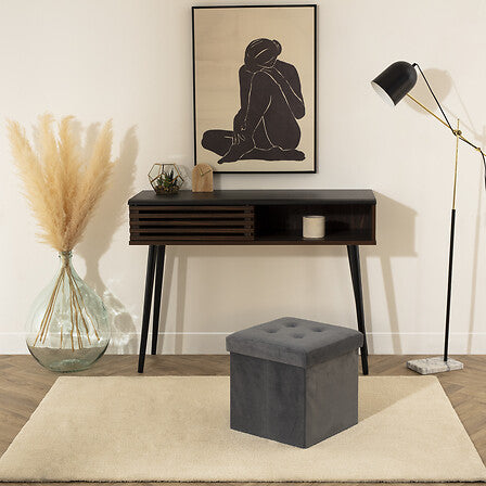 Пуф със съхранение atmosphera Lysandre, Сгъваем, Кадифе