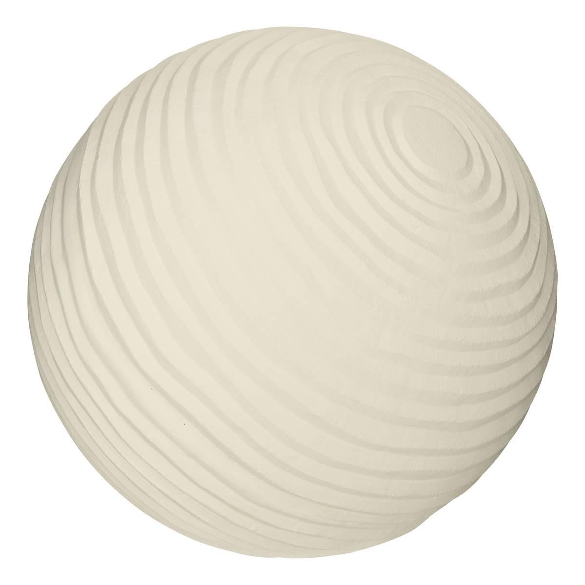 Външна декорация atmosphera Bili, Ø40.5 cm, Бял, Магнезия - Homesector