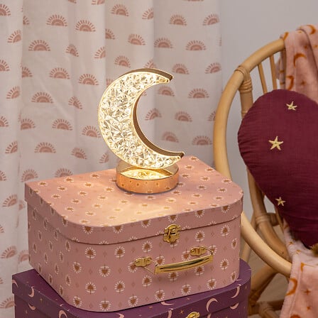 Детска нощна лампа с батерии atmosphera Bella, 14x20 cm