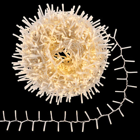 Гирлянд клъстер Feeric, 1500 LED, 30 м, Топло бяло, За открито