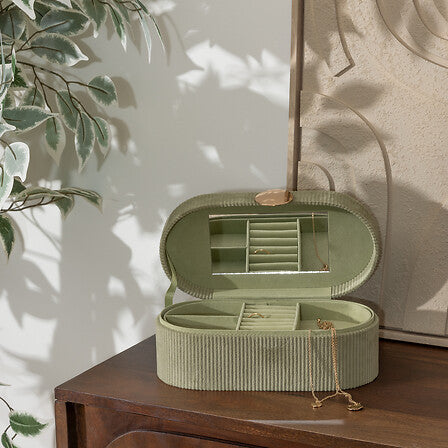 Кутия за съхранение atmosphera Enya, 25 cm, Велур