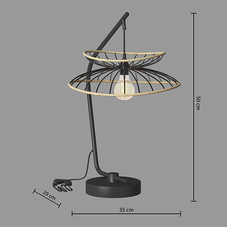 Настолна лампа atmosphera Alara, 50 cm, Метал