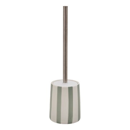 Четка за тоалетна 5five Strio, Доломит, 39 cm, Зелен селадон