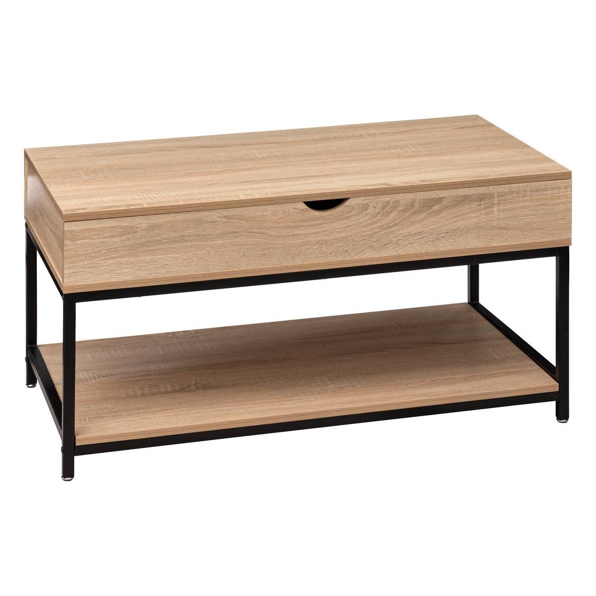 Регулираща се маса за кафе 5five Aliaj, MDF, Бежова, 95 cm