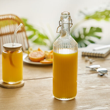 Бутилка за лимонада Secret De Gourmet Line, Прозрачно стъкло, 1L