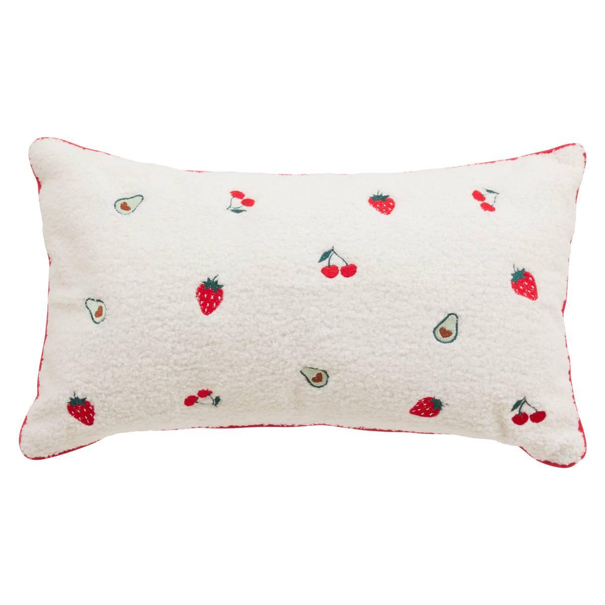 Детска възглавница atmosphera Fruity, Букле, 30×50 cm - Homesector