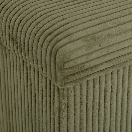 Пуф със съхранение atmosphera Arum, Рипсено кадифе, Сгъваем, 38x38 cm