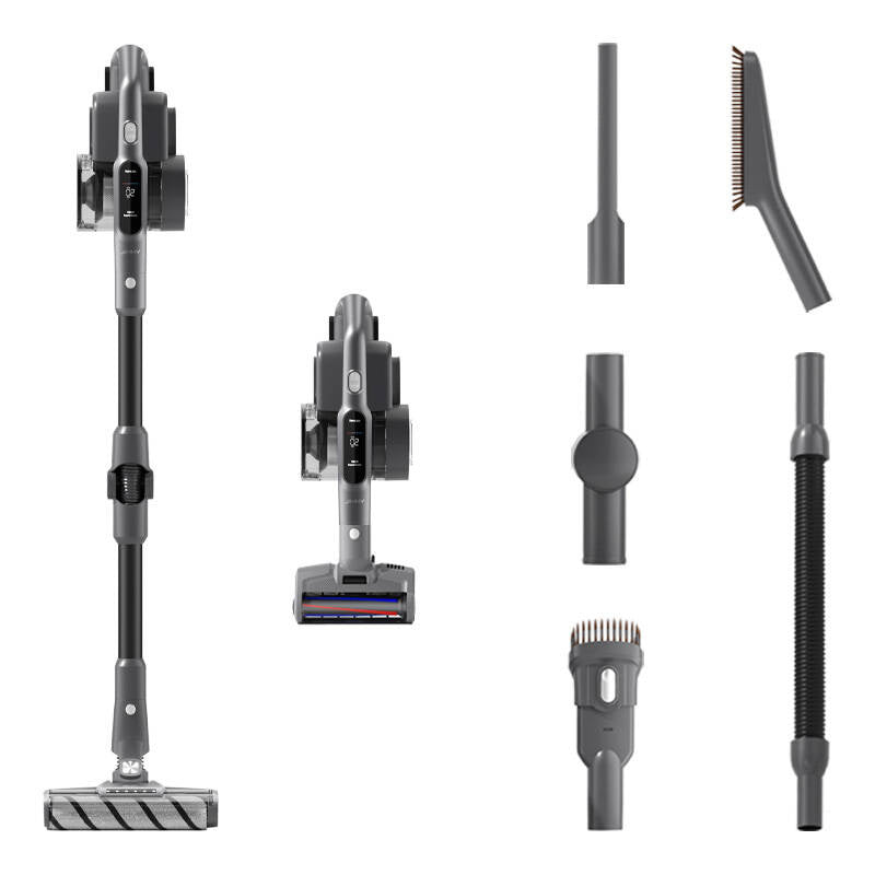 Вертикална прахосмукачка JIMMY H8 FLEX Cordless Vacuum Cleaner, Мощност 550W, 185 AW, Автономия 65 мин, Черен/Сив
