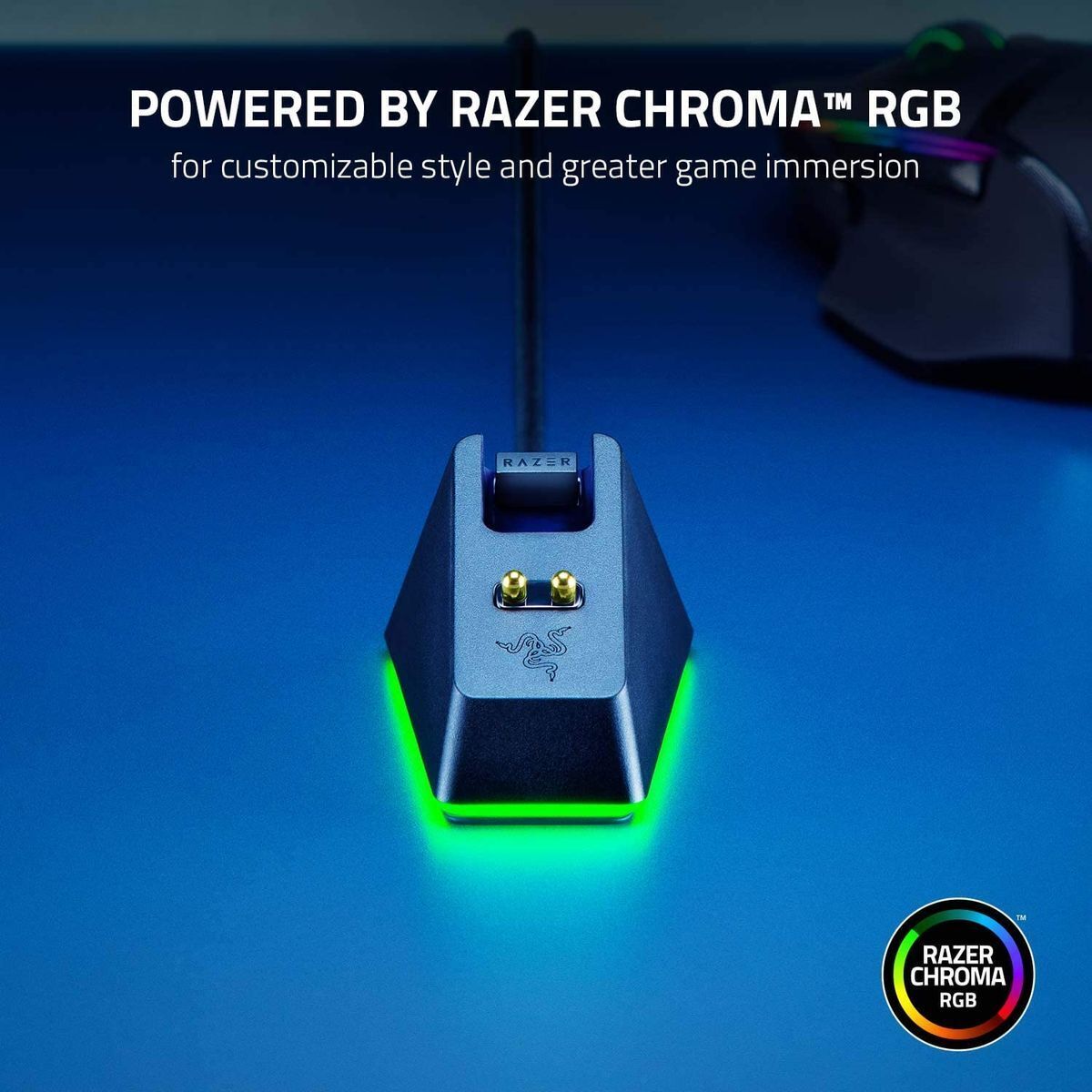Докинг за зареждане на мишка Razer Dock, Черен