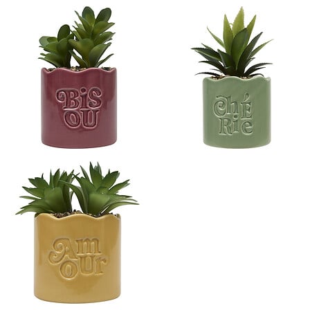 Изкуствено растение atmosphera Chéri, 17 cm, Различни видове