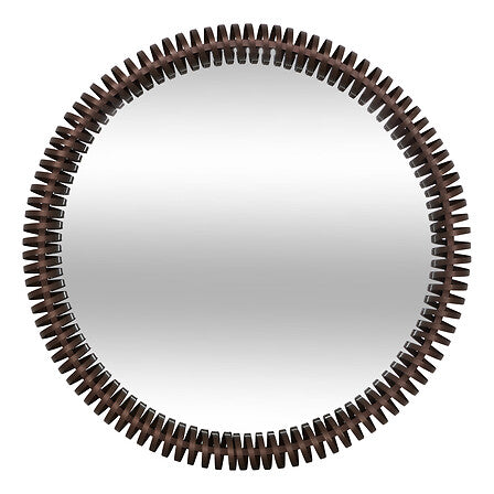 Кръгло огледало atmosphera Barrel, Метал, Ø 90 cm