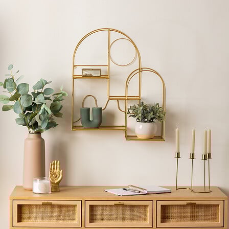 Рафт за стена atmosphera Tina, Метал, 60x50 см