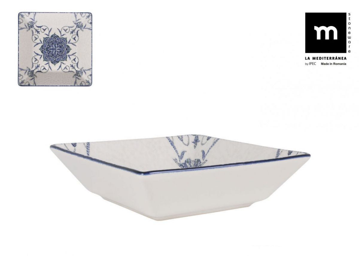 Дълбока купа LA MEDITERRANEA Rosetta, 18x18 cm, порцелан