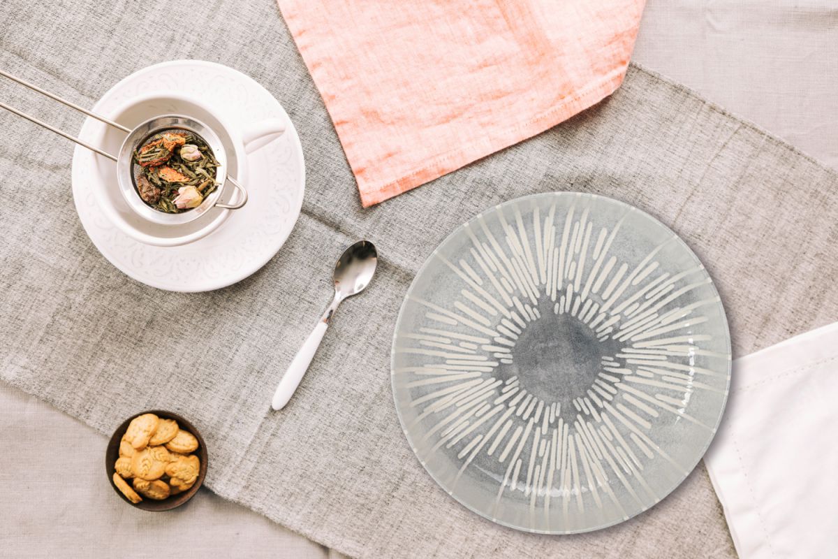 Кръгло плато LA MEDITERRANEA Ivar, 32 cm, порцелан