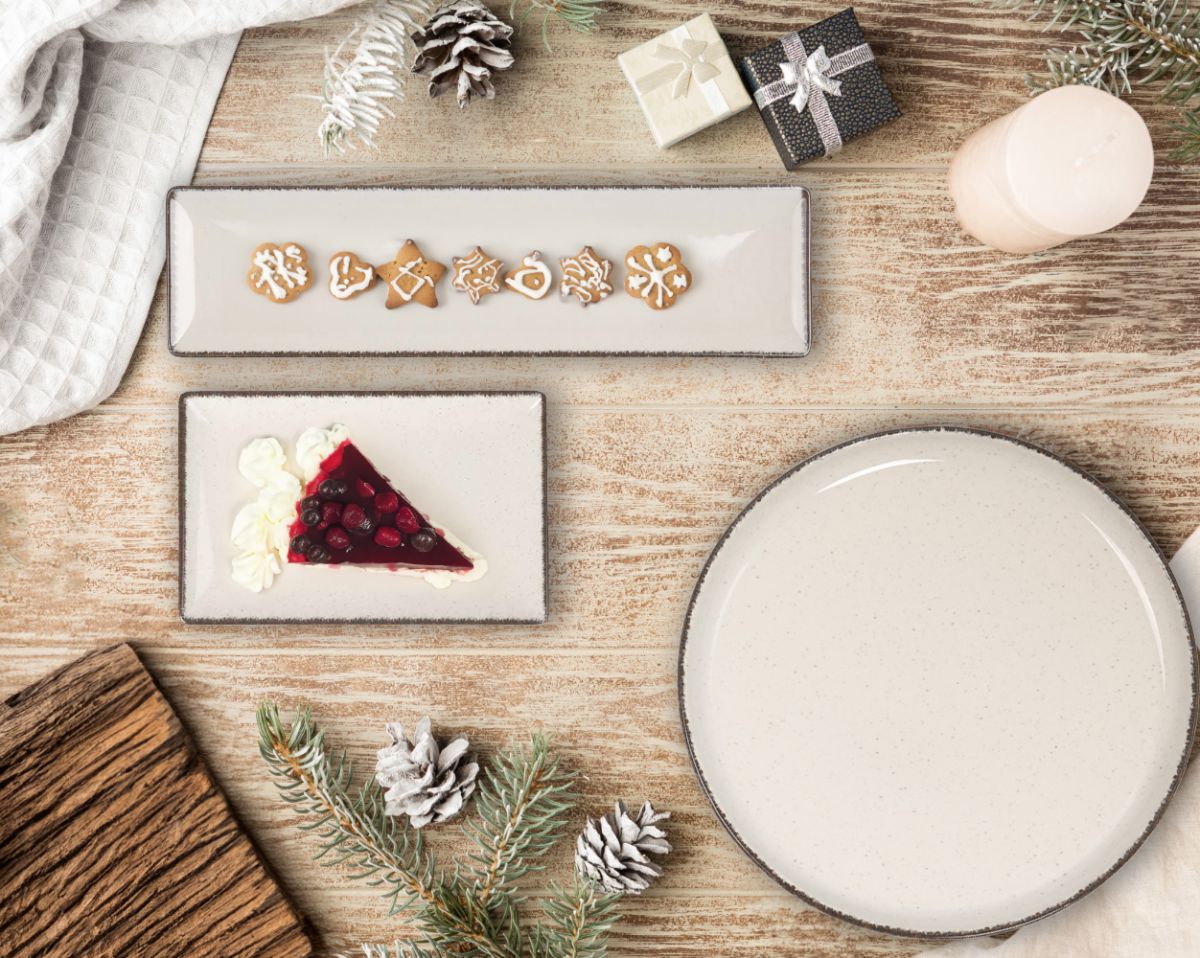 Кръгло плато LA MEDITERRANEA Anllo, 33 cm, порцелан