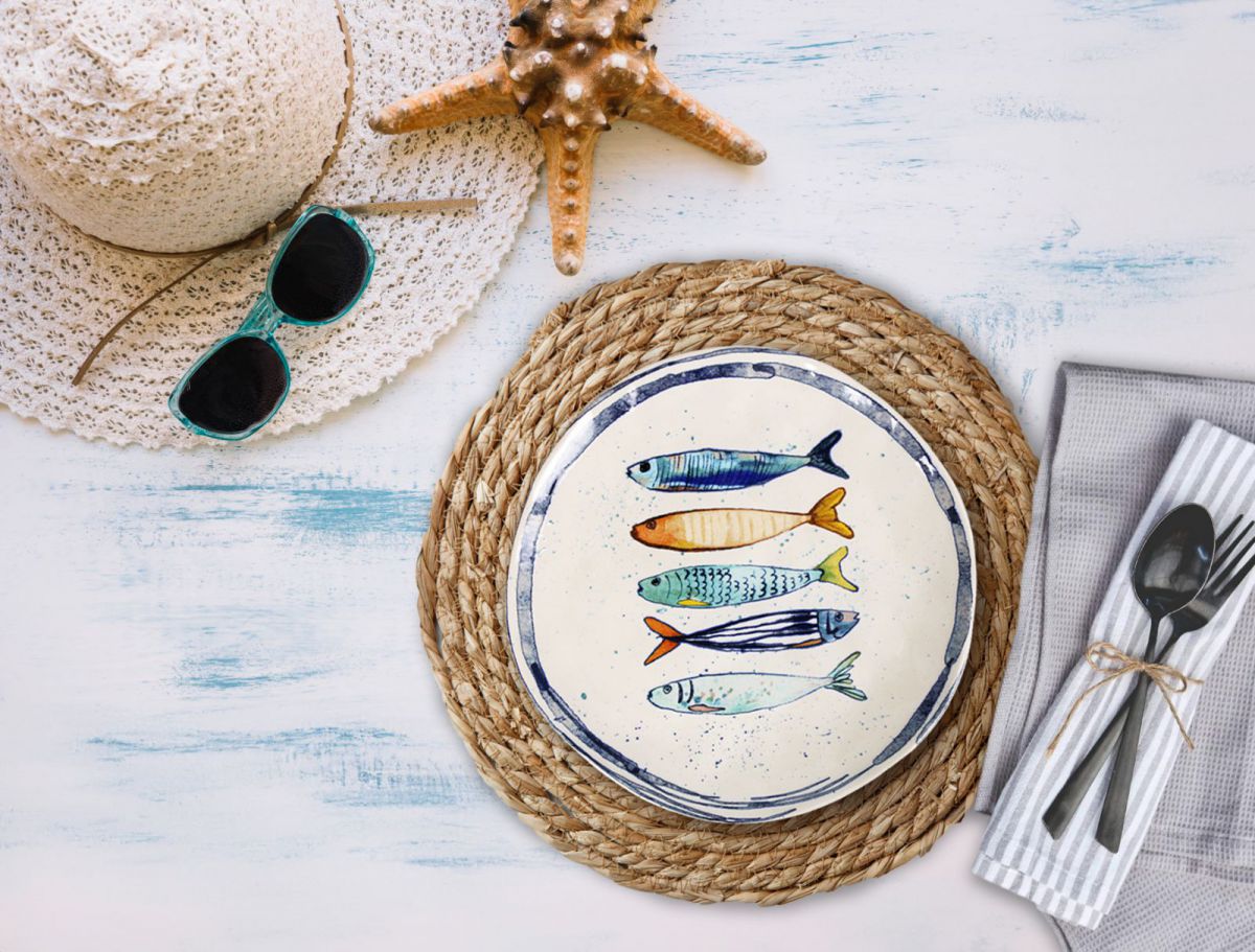 Десертна чиния LA MEDITERRANEA Peixe, 20 cm, порцелан