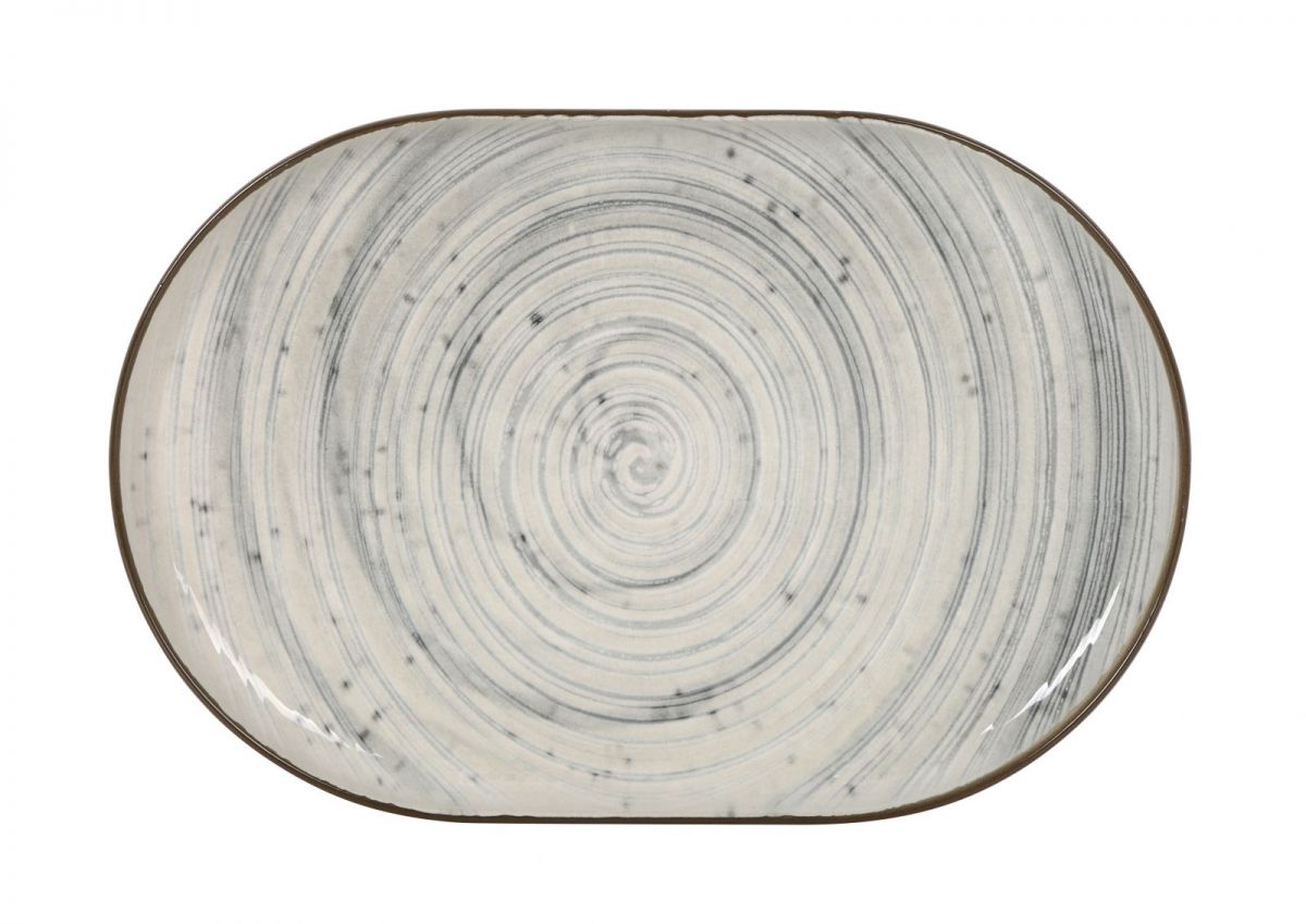 Плато овал LA MEDITERRANEA Vortex, 30x20 cm, порцелан